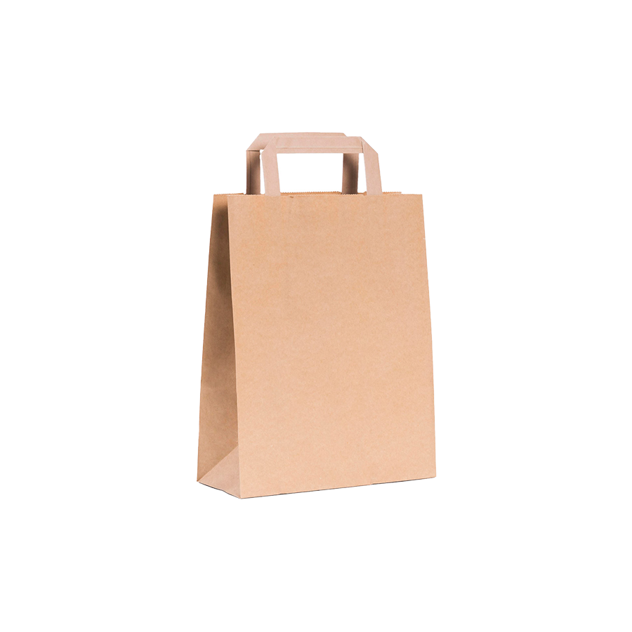 TORBA PAP. SZARA /UCHWYT PŁASKI/ 320X220X245 70 GR A 250
